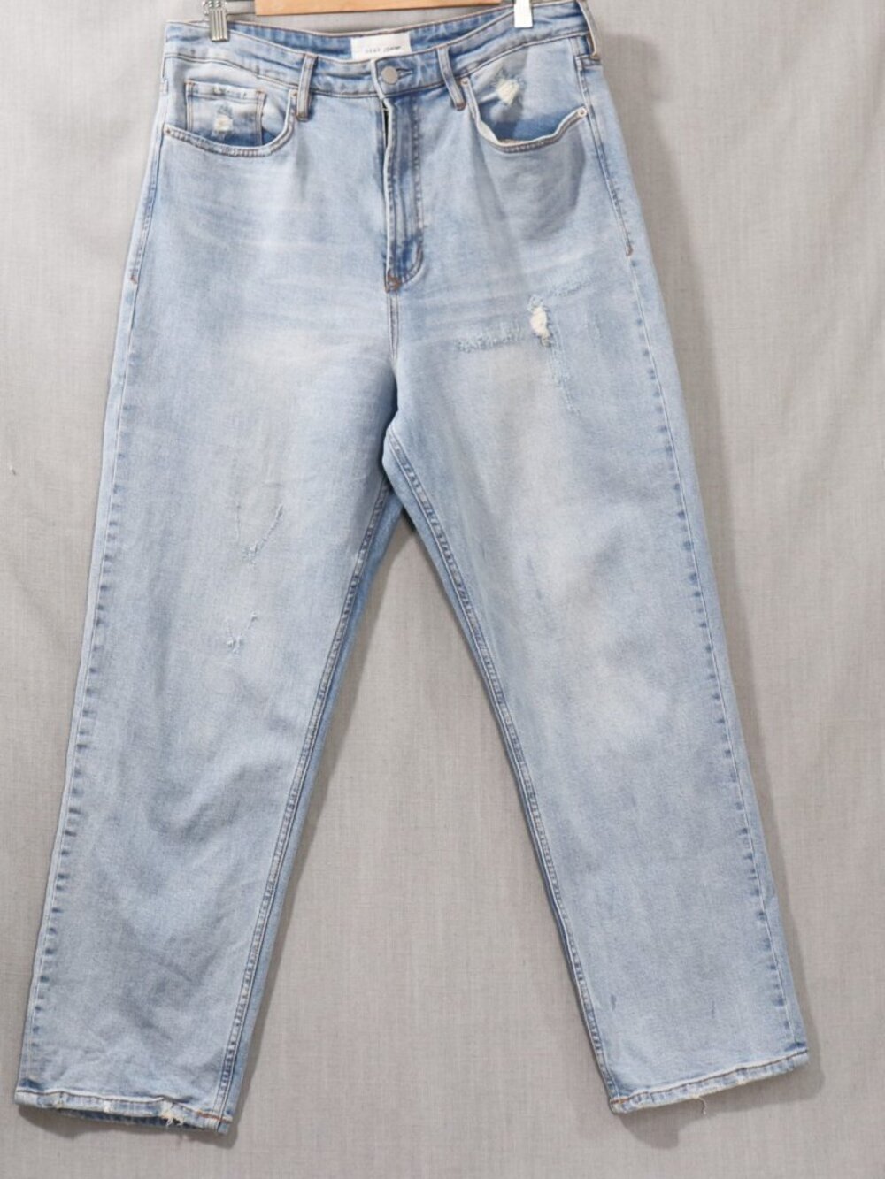 Dear John High Waisted Distressed Jean Women 31 - 12 Light Wash Comfort Stretch